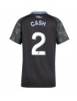 Billige Aston Villa Matty Cash #2 Bortedrakt Dame 2025-26 Kortermet